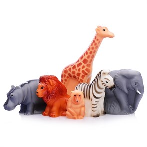 Набор игрушек их ПВХ "Животные Африки", размеры от 4-15 см