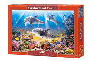 Puzzle-500 "Дельфины" 32*22*5 см