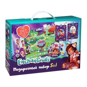 Подарочный набор для девочек «5в 1» с любимыми героями мультфильма "Энчантималс" создан для развития