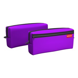 Пенал квадро c двумя отделениями ErichKrause 210x100x50мм Neon® Violet