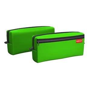 Пенал квадро c двумя отделениями ErichKrause 210x100x50мм Neon® Green