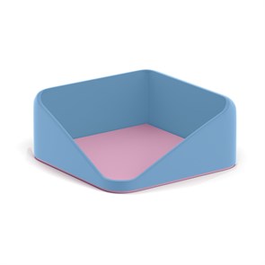 Подставка для бумажного блока пластиковая ErichKrause Forte, Manga, голубой с розовым