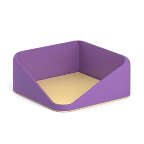 Подставка для бумажного блока пластиковая ErichKrause® Forte, Iris, фиолетовая с желтой вставкой