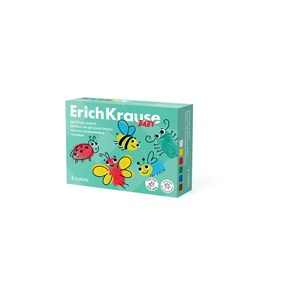 Краски пальчиковые гелевые ErichKrause Baby с Алоэ Вера 6 цветов по 35 мл (в коробке 6 шт)