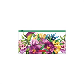 Zip-пакет пластиковый ErichKrause® Tropical Flowers, Travel (в пакете по 12 шт.)