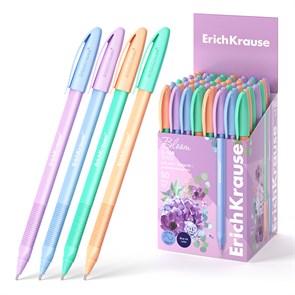 Ручка шариковая ErichKrause U-108 Stick Pastel Bloom 1.0 Ultra Glide Technology цвет чернил синий EK61020