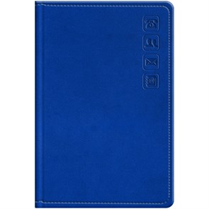 Телефонная книга А7, 64л., кожзам, BG "Winner. Bright blue", с вырубкой R373791