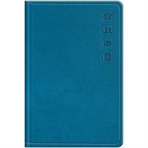 Телефонная книга А7, 64л., кожзам, BG "Winner. Dark teal", с вырубкой R373792