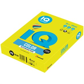 Бумага IQ "Color neon" А4, 80г/м2, 500л. (желтый неон) R083745