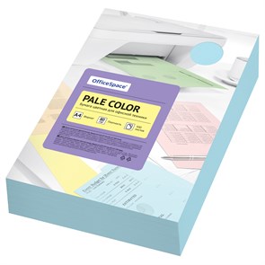 Бумага цветная OfficeSpace "Pale Color", А4, 80г/м2, 500л., (голубой) R356858