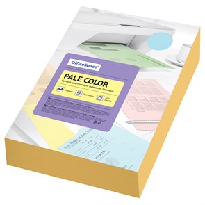 Бумага цветная OfficeSpace "Pale Color", А4, 80г/м2, 500л., (оранжевый) R356861