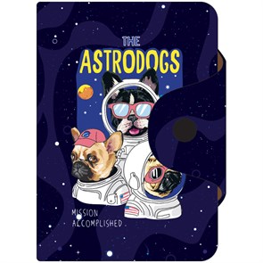 Визитница карманная OfficeSpace "Astrodogs", 10 карманов, 75*110мм, ПВХ R319944