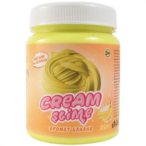 Слайм Cream-Slime, желтый, с ароматом банана, 250г R292280