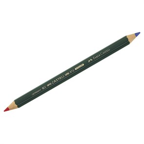 Карандаш двухцветный Faber-Castell "Castell", синий-красный, утолщенный R286723