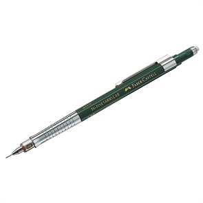 Карандаш механический Faber-Castell "TK-Fine Vario L" 0,5мм, HB, с ластиком, темно-зеленый R289784