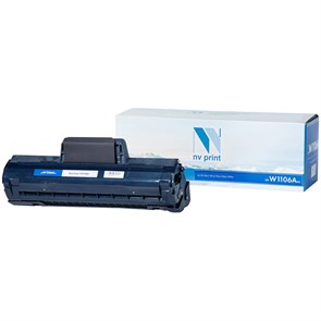 Картридж совм. NV Print W1106A (№106A) черный для HP Laser 107/MFP135/MFP137 (1000стр.) (БЕЗ ЧИПА) R310221