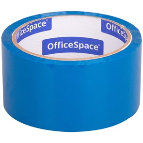 Клейкая лента упаковочная OfficeSpace, 48мм*40м, 45мкм, синяя, ШК R212007