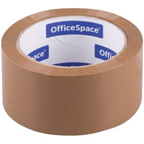 Клейкая лента упаковочная OfficeSpace, 48мм*66м, 45мкм, темная, ШК R255777