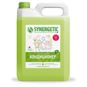 Кондиционер для белья Synergetic "Райский сад", биоразлаг., гипоаллерг., концентрат, канистра, 5л R355919