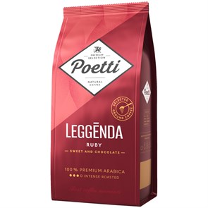 Кофе молотый Poetti "Leggenda Ruby", вакуумный пакет, 250г R351427