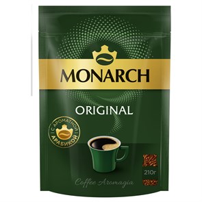 Кофе растворимый Monarch "Original", сублимированный, мягкая упаковка, 210г R367981