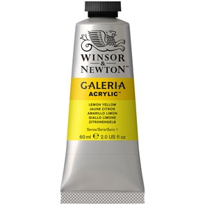 Краска акриловая художественная Winsor&Newton "Galeria", 60мл, туба, желтый лимон R316276