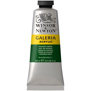 Краска акриловая художественная Winsor&Newton "Galeria", 60мл, туба, зеленый Хукера R316316