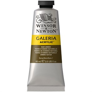 Краска акриловая художественная Winsor&Newton "Galeria", 60мл, туба, натуральная умбра R316294