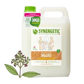 Мыло жидкое Synergetic "Миндальное молочко", канистра, 5л R303010