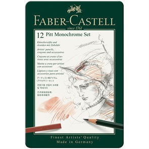 {{productViewItem.photos[photoViewList.activeNavIndex].Alt || productViewItem.photos[photoViewList.activeNavIndex].Description || 'Набор художественных изделий Faber-Castell &quot;Pitt Monochrome&quot;, 12 предметов, метал. коробка'}}