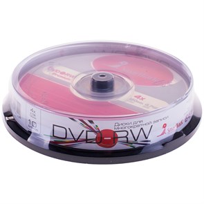 Диск DVD-RW 4.7Gb Smart Track 4x Cake Box (10шт) R105602