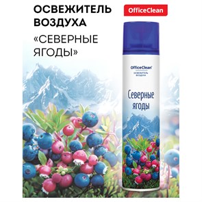 Освежитель воздуха аэрозольный OfficeClean "Северные ягоды", 300мл R372674