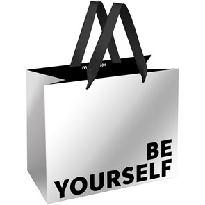 Пакет подарочный 23*18*10см MESHU "Be yourself", матовая ламинация R371143