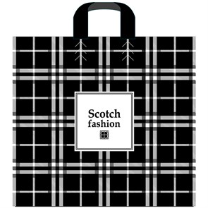 Пакет с петлевой ручкой Артпласт "Scotch fashion", 40*40+5см, 100мкм R275360