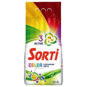 Порошок для машинной стирки Sorti "Color", 9кг R378632