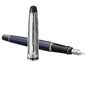 Ручка перьевая Waterman "Expert SE Deluxe Blue CT" синяя, 0,8мм, подарочная упаковка R352768