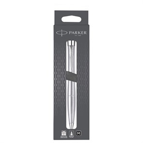 Ручка шариковая Parker "Urban Мetro Metallic CT" черная, 1,0мм, поворот., подарочная упаковка с европодвесом R359540