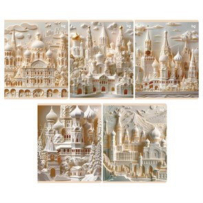 Тетрадь 48л., А5, клетка BG "Paper art", глянцевая ламинация R375950