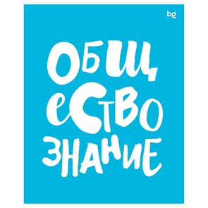 Тетрадь предметная 48л. BG "Домино" - Обществознание, пластиковая обложка R363385