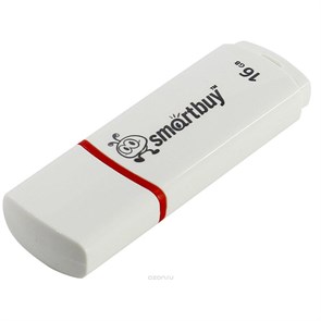 Память Smart Buy "Crown"  16GB, USB 2.0 Flash Drive, белый R244815