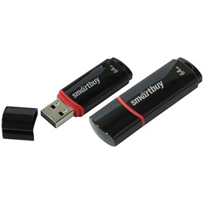 Память Smart Buy "Crown"  64GB, USB 2.0 Flash Drive, черный R227880