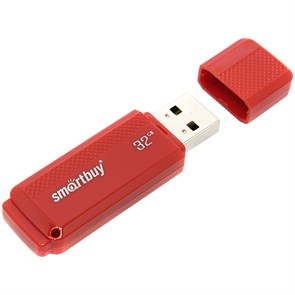 Память Smart Buy "Dock"  32GB, USB 2.0 Flash Drive, красный R244814