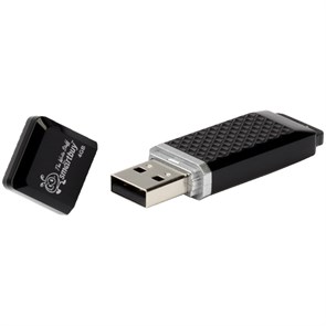 Память Smart Buy "Quartz"  4GB, USB 2.0 Flash Drive, черный R225105