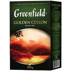 Чай Greenfield "Golden Ceylon", черный листовой, 100г R159076