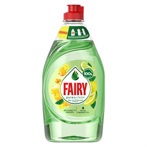 Средство для мытья посуды Fairy "Pure&Clean. Бергамот и Имбирь", 450мл R301940