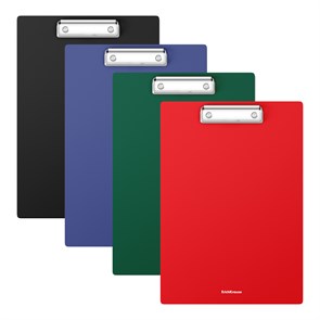 Планшет пластиковый ErichKrause Matt Classic, A4, ассорти (в пакете по 4 шт.) EK55125