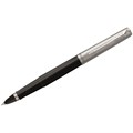 Ручка-роллер Parker "Jotter Black Chrome" черная, 0,8мм, подар. уп. - фото 142307
