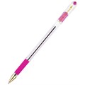 Ручка шариковая MunHwa MC Gold розовая 0,5мм, грип, штрих-код - фото 161797