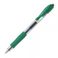 Ручка гелевая PILOT G-2,  0.5 мм, автоматическая, зеленые чернила, грип - фото 163109