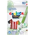 Набор фломастеров для ткани Carioca "Fabric Liner" 10цв., картон. уп., европодвес - фото 205260
